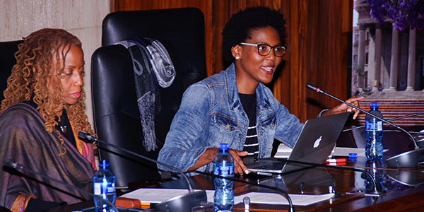 Alice Brown and Dr Sithembile Mbete Alice Brown and Dr Sithembile Mbete